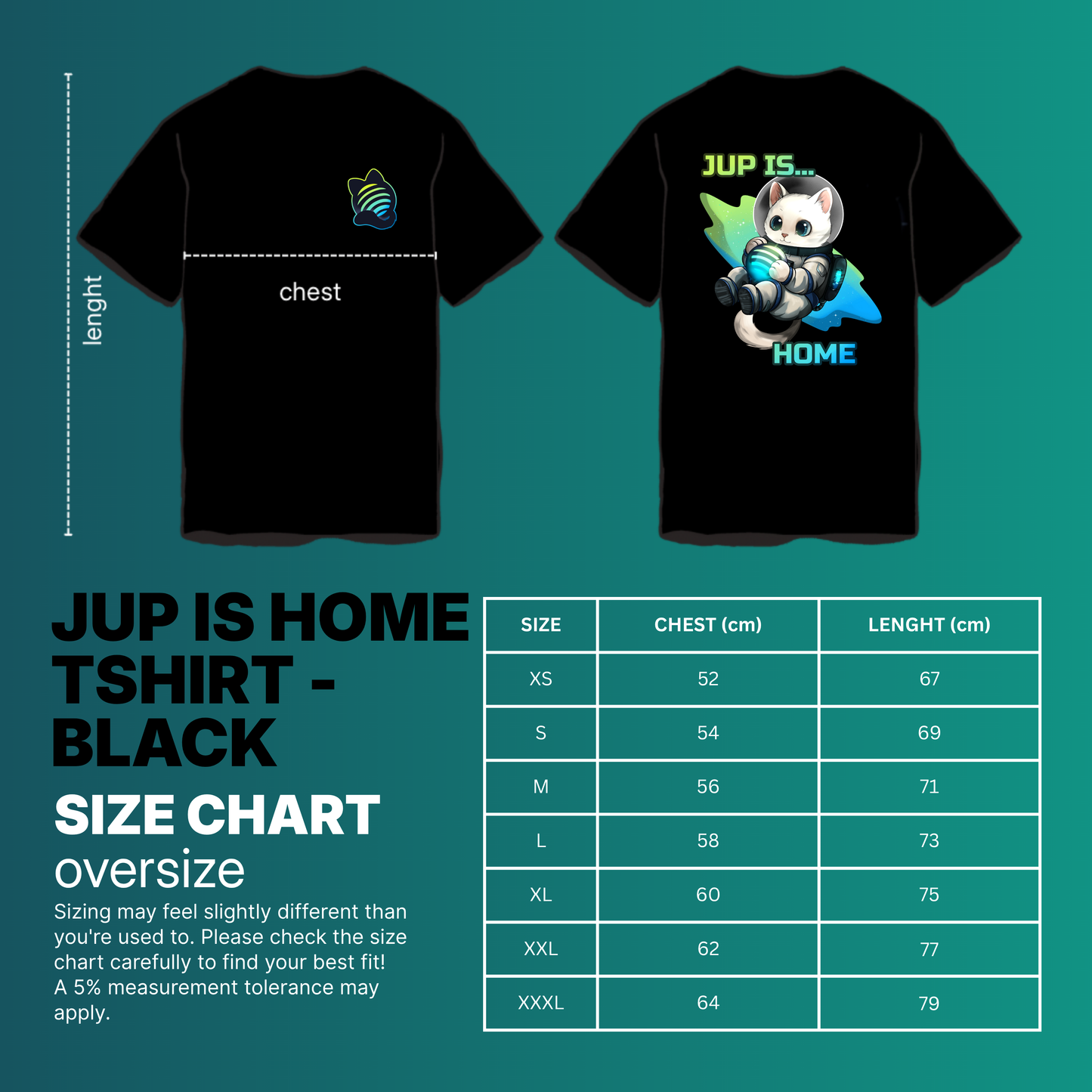 JUP Is Home T-Shirt - Black