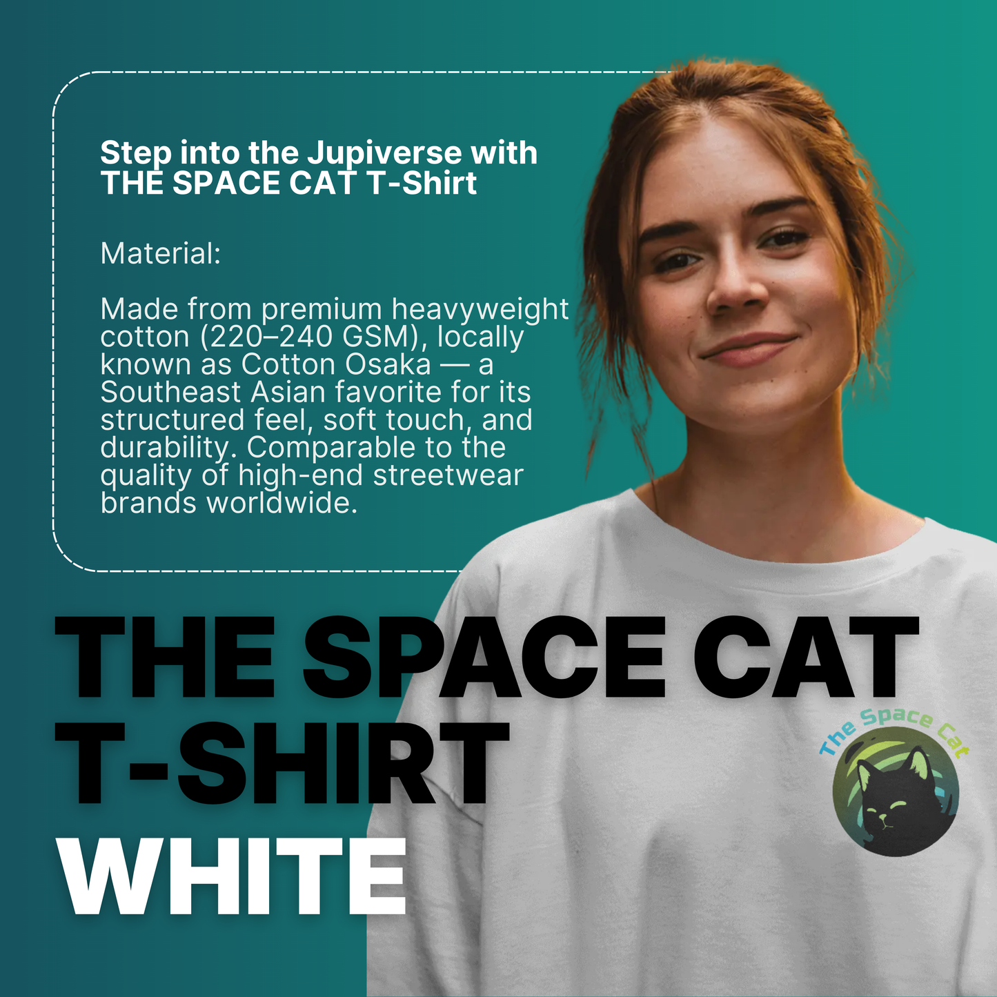 The Space Cat T-Shirt - White