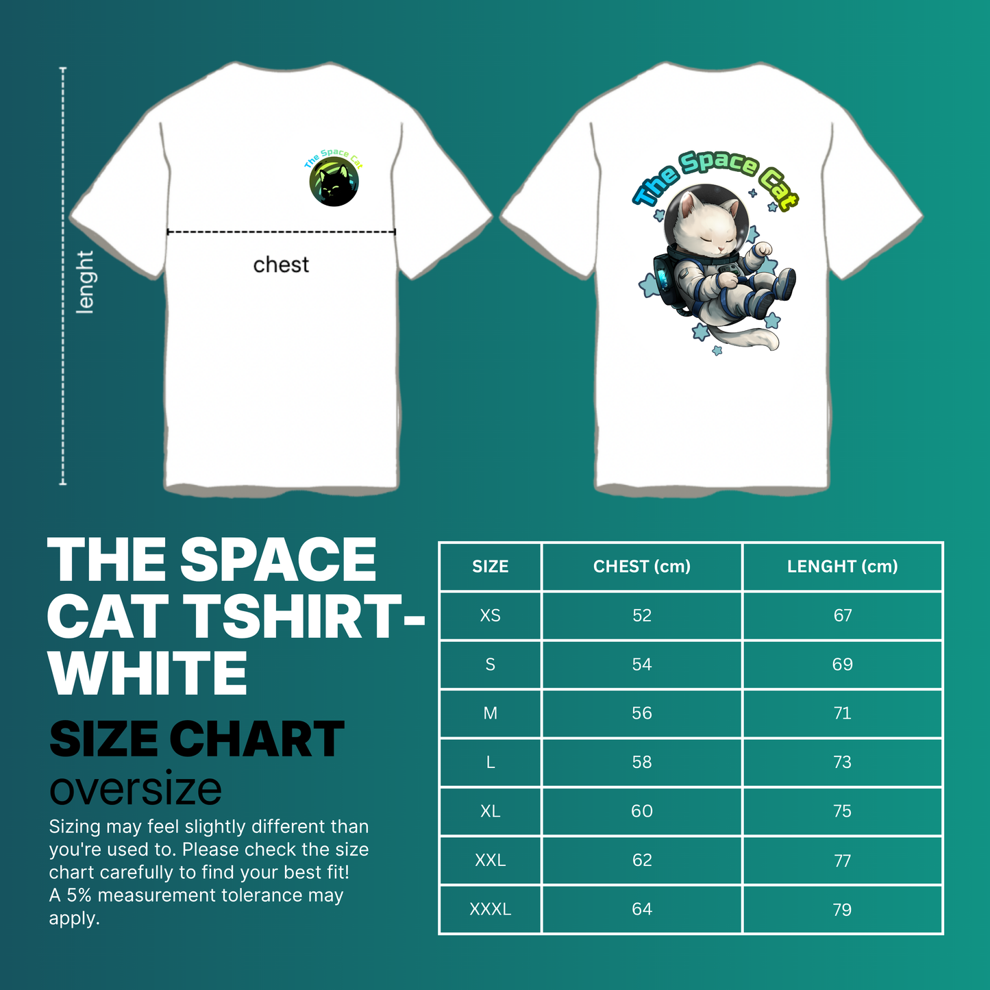The Space Cat T-Shirt - White