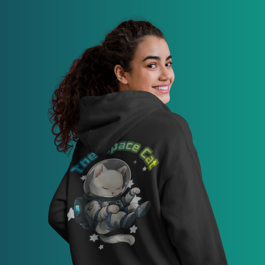 The Space Cat Hoodie - Black