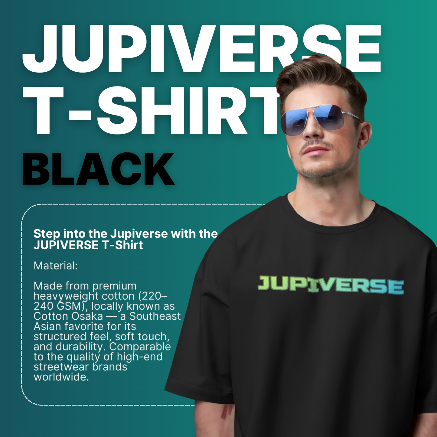 Jupiverse T-Shirt - Black