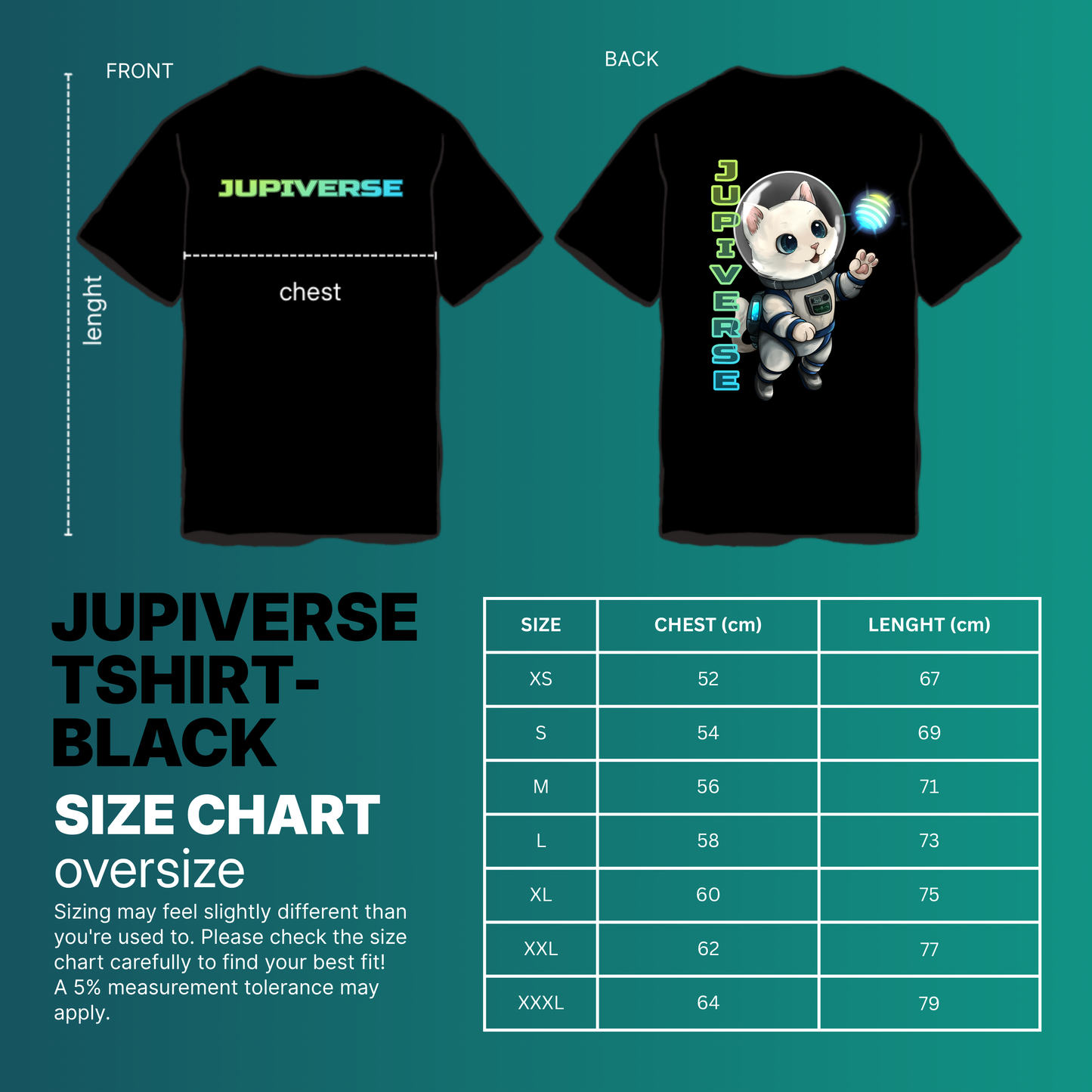 Jupiverse T-Shirt - Black