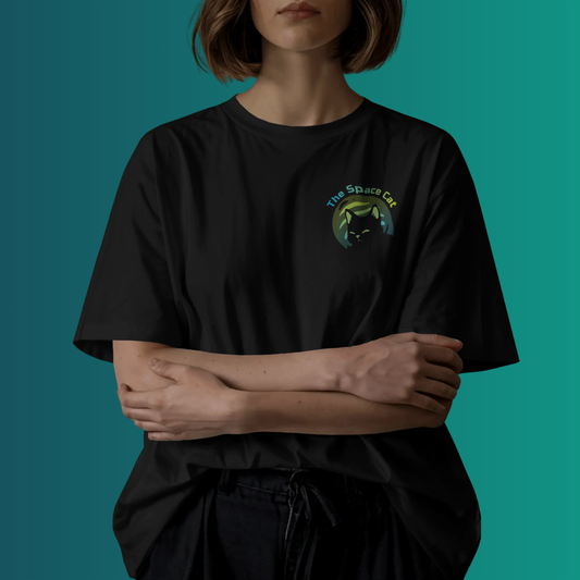 The Space Cat T-Shirt - Black